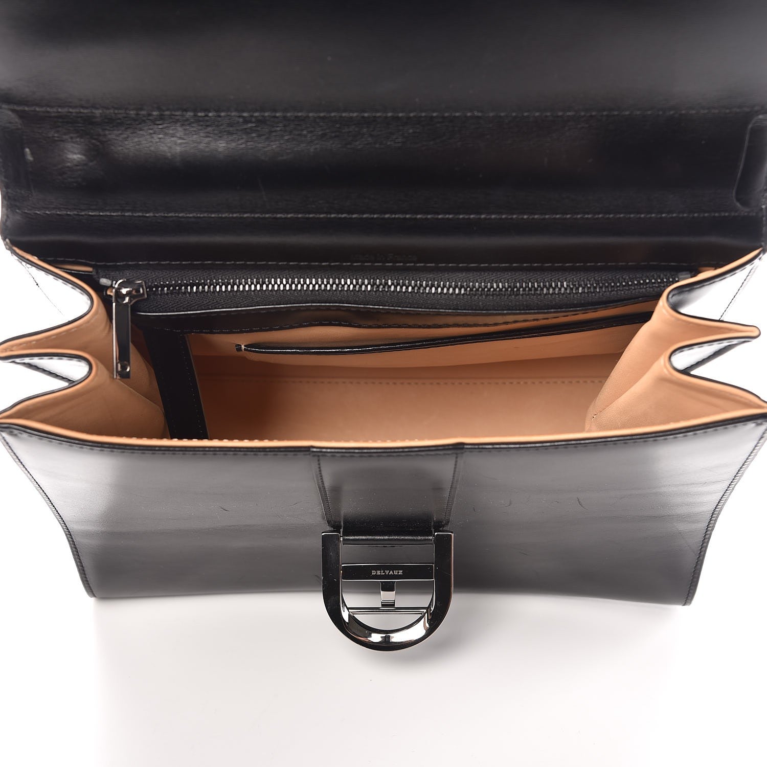Delvaux Box Calfskin MM Brillant Satchel Black 5 of 11