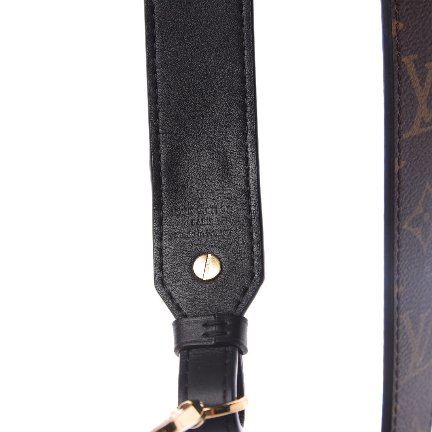 Louis Vuitton Monogram Bandouliere Shoulder Strap XL Black 4 of 7