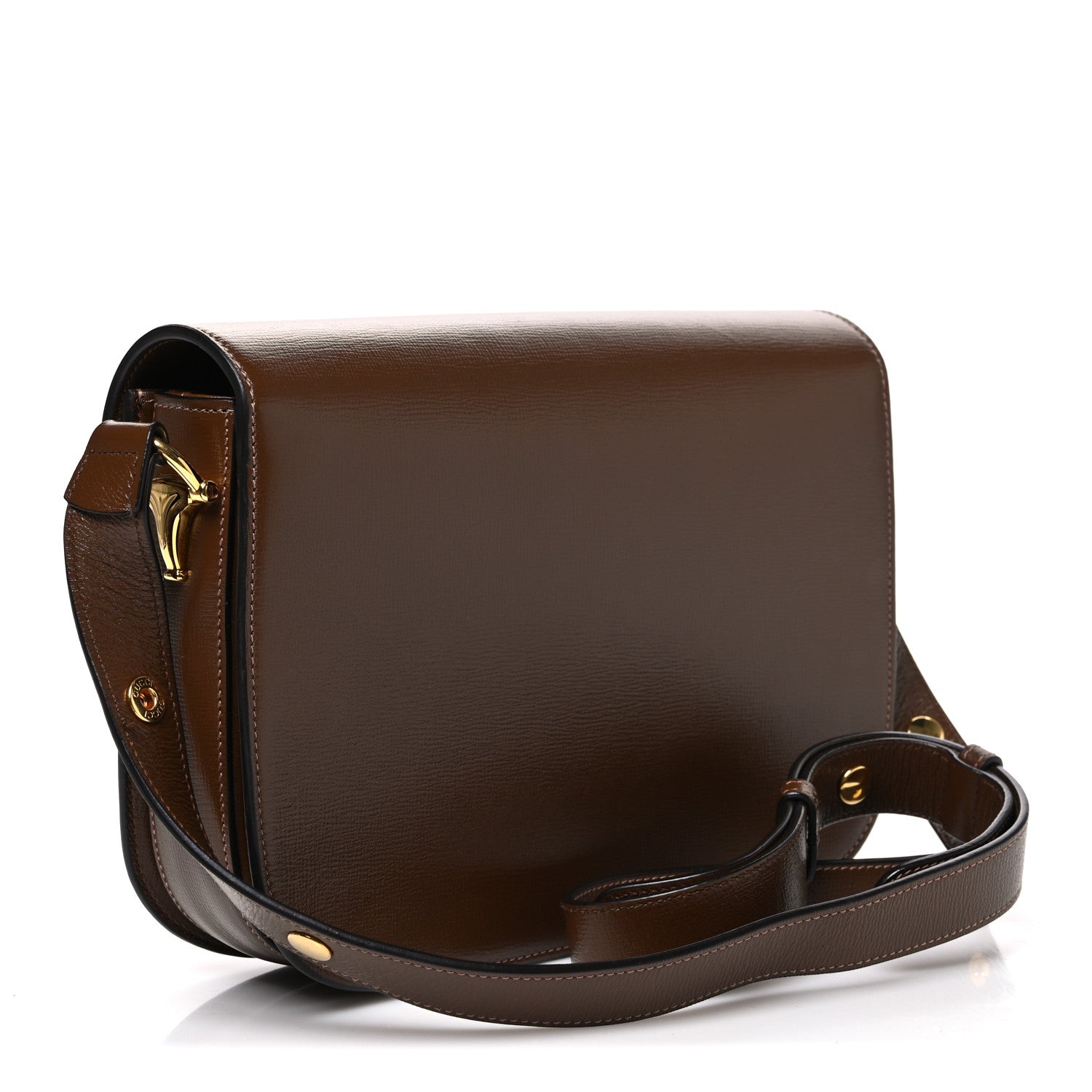 Gucci Azalea Calfskin Horsebit 1955 Shoulder Bag Brown Sugar 3 of 10