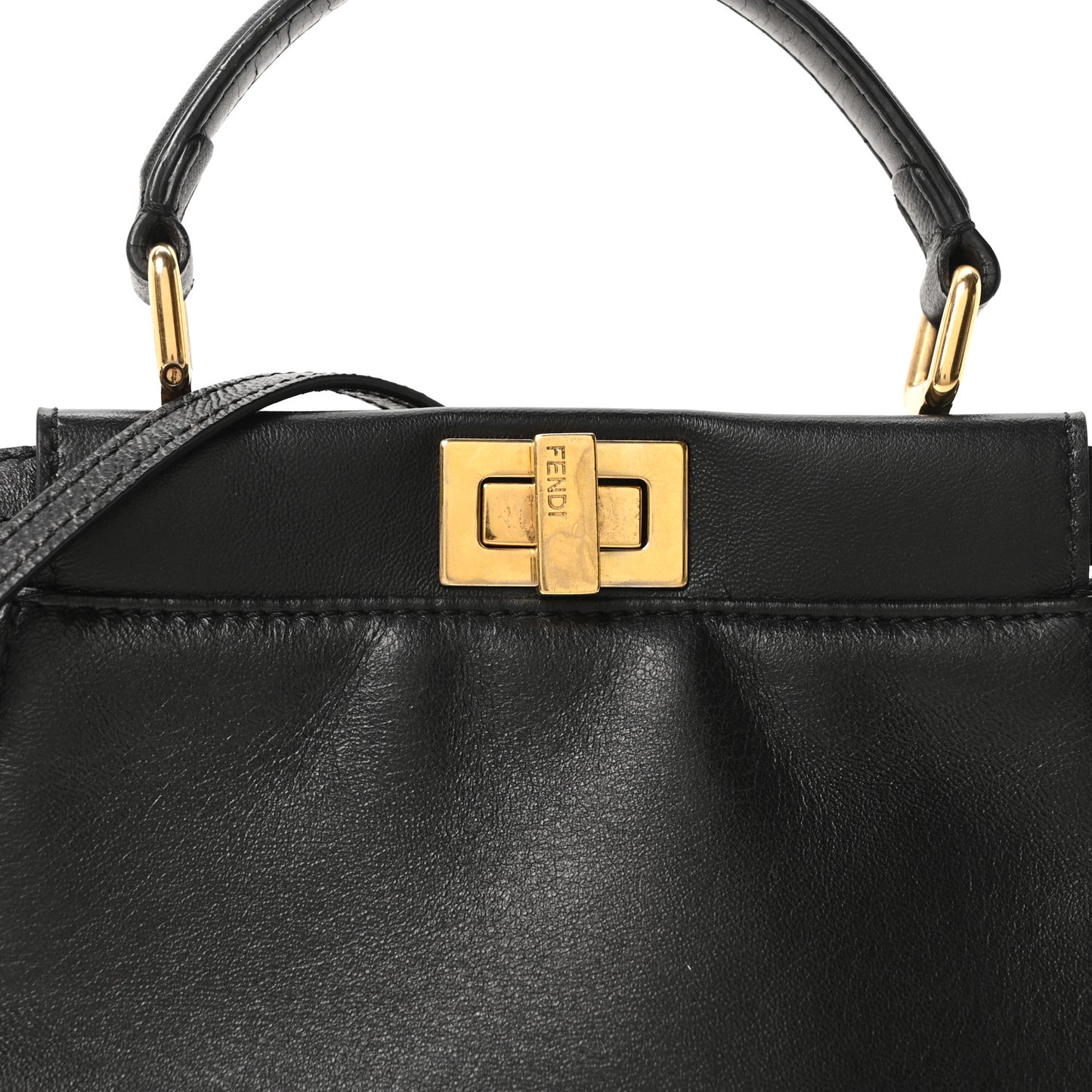 Nappa Mini Peekaboo Iconic Satchel Black