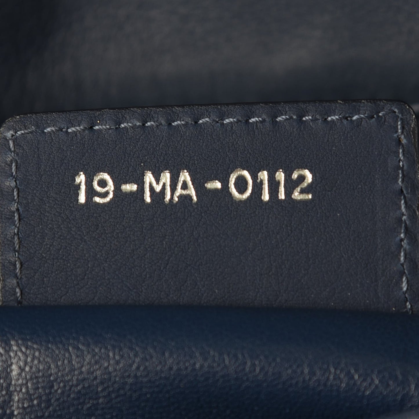 Lambskin Cannage Large New Lock Flap Bag Blue
