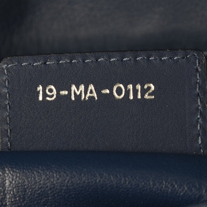 Christian Dior Lambskin Cannage Large New Lock Flap Bag Blue 7 of 17