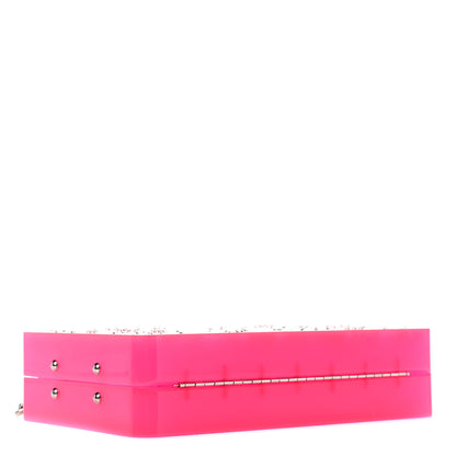 Chanel Plexiglass Strass Motherboard Minaudiere Clutch Pink 4 of 8