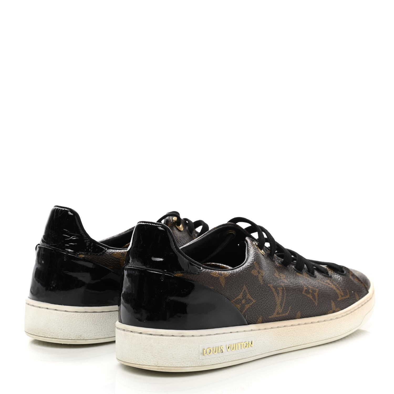 Louis Vuitton Patent Monogram Frontrow Sneakers 40 4 of 8