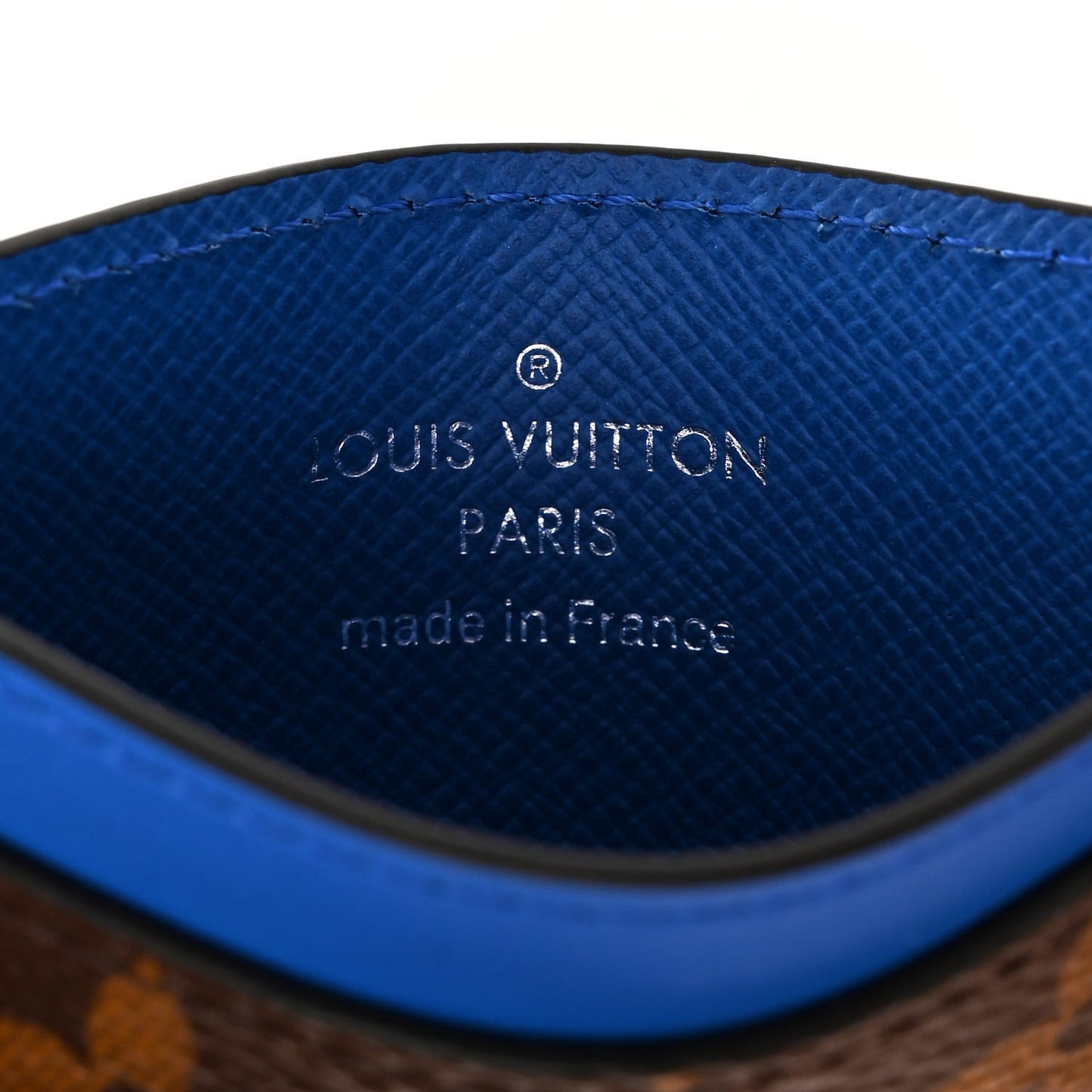 Monogram Card Holder PM Blue