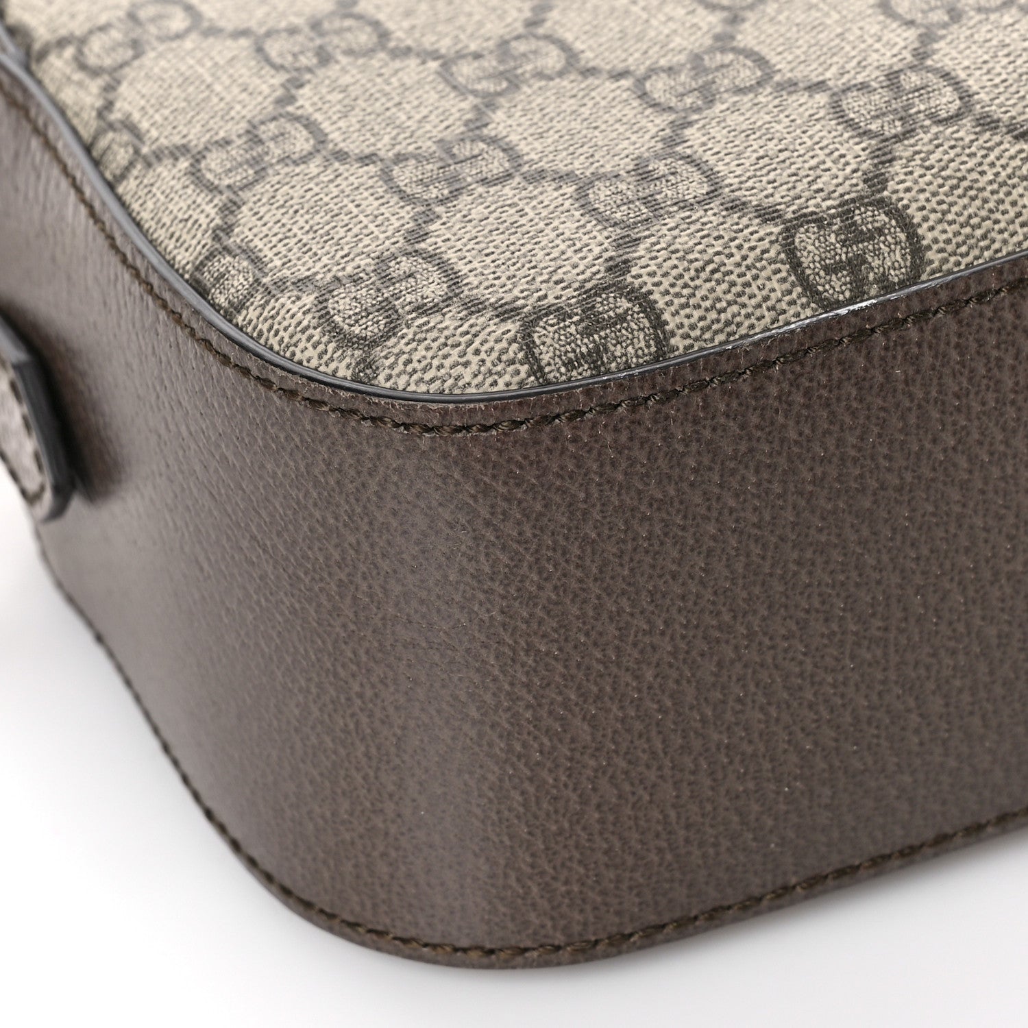 Gucci GG Supreme Monogram Web Neo Vintage Shoulder Bag Beige New Acero Crop 8 of 9