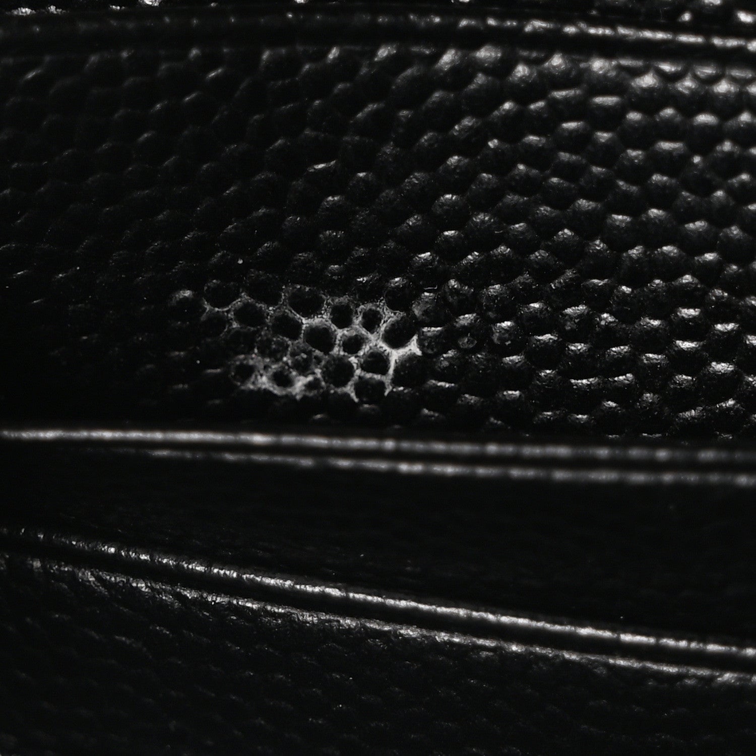 Saint Laurent Grain De Poudre Matelasse Chevron Monogram Envelope Chain Wallet Black 7 of 10