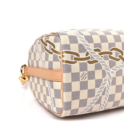 Louis Vuitton Damier Azur Nautical Speedy Bandouliere 25 8 of 9