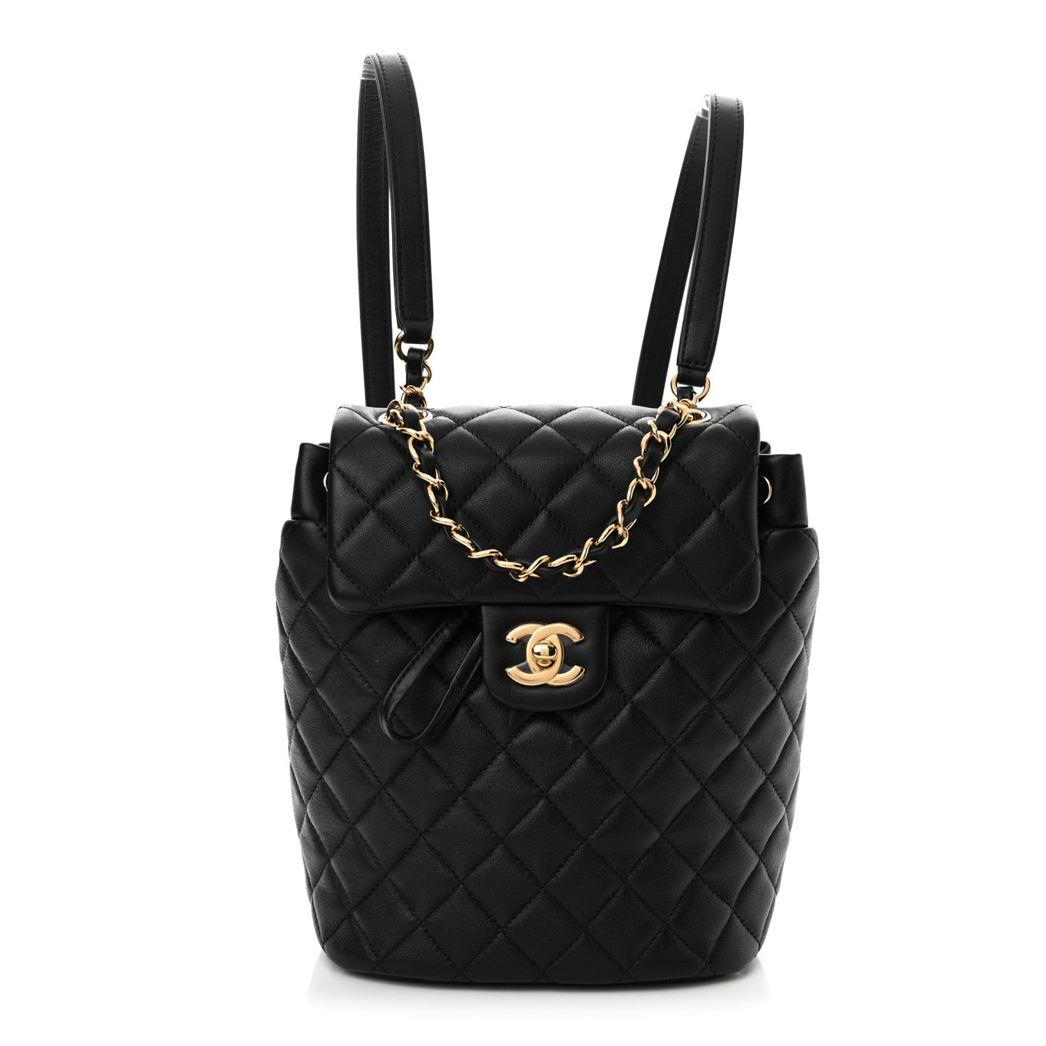 Chanel Calfskin Quilted Mini Urban Spirit Backpack Black 1 of 11