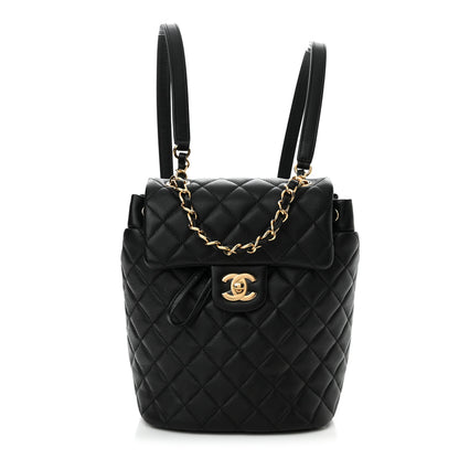 Chanel Calfskin Quilted Mini Urban Spirit Backpack Black 1 of 11