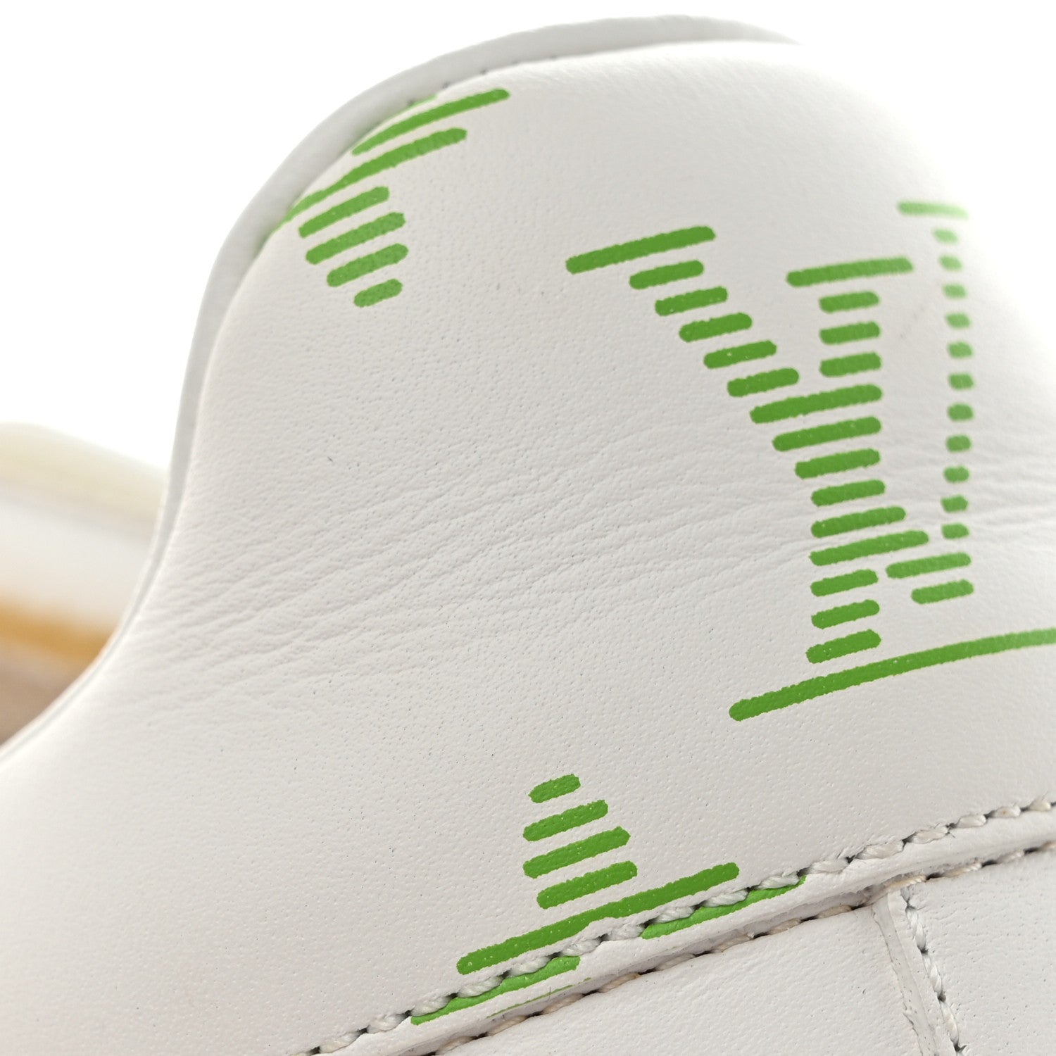 Louis Vuitton Calfskin Mens Luxembourg Samothrace Sneakers 8 White Yellow Green 8 of 8