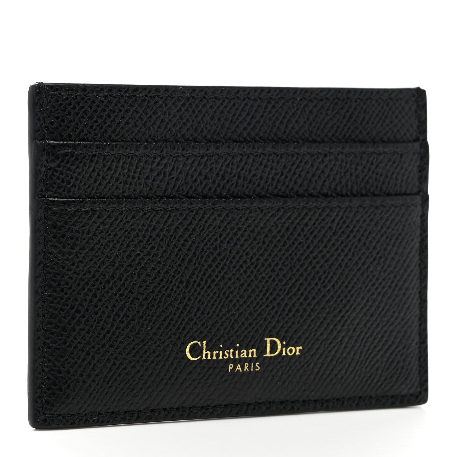 Christian Dior Grained Calfskin 30 Montaigne Card Holder Black 3 of 7