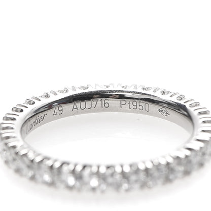 Cartier Platinum Diamond .98ct Eternity Ring 49 4.75 4 of 8