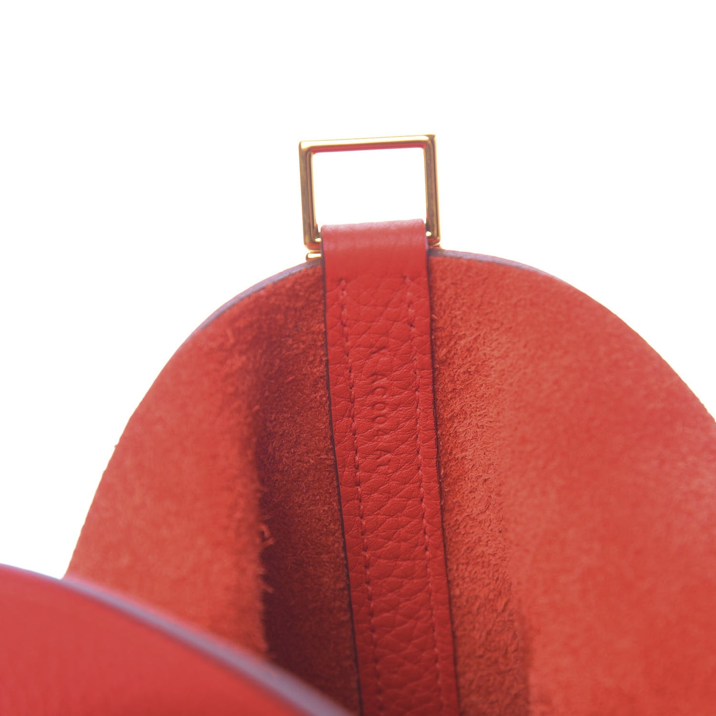 Taurillon Clemence Picotin Lock 22 MM Rouge Tomate