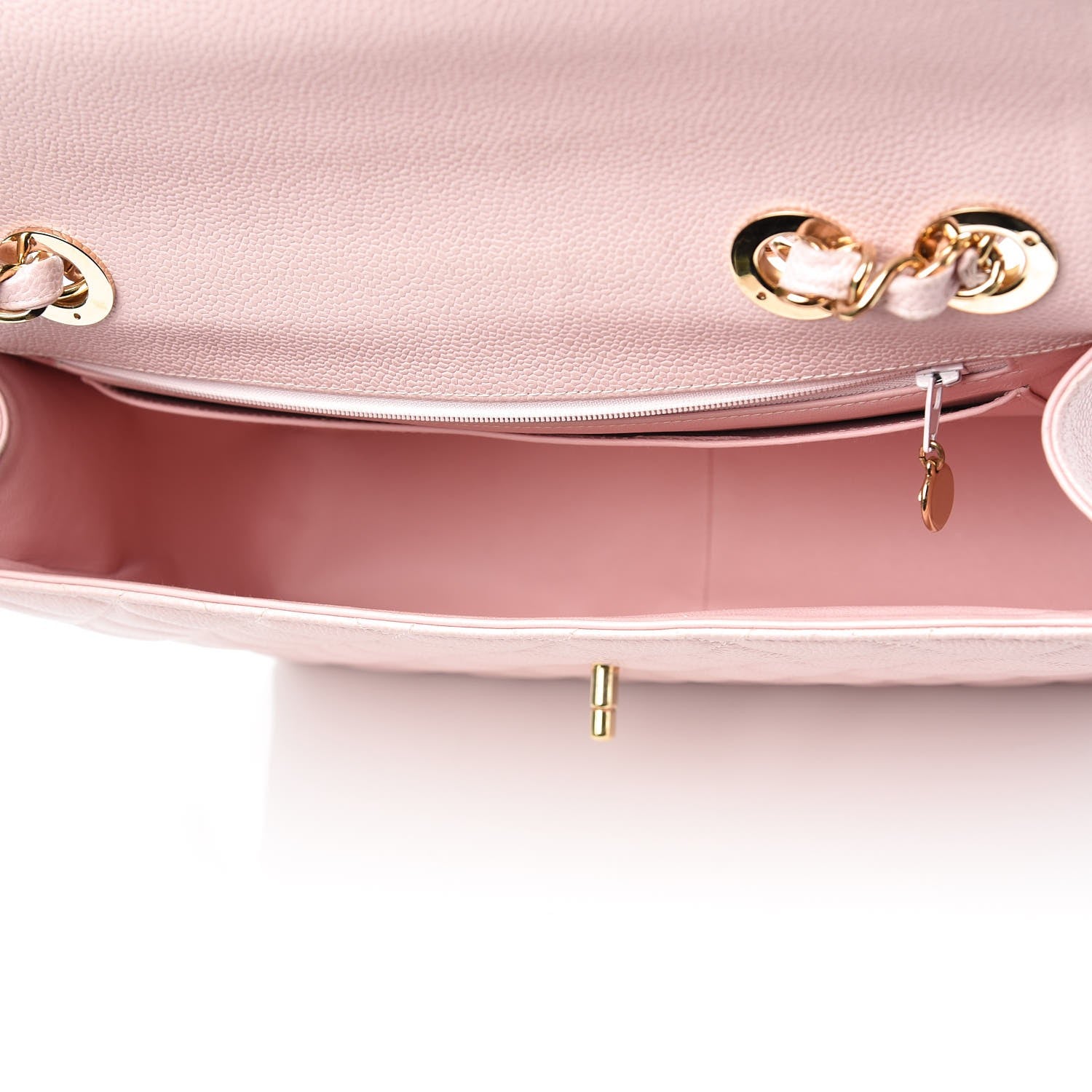 Chanel Caviar Quilted Jumbo Single Flap Light Pink 6 of 9