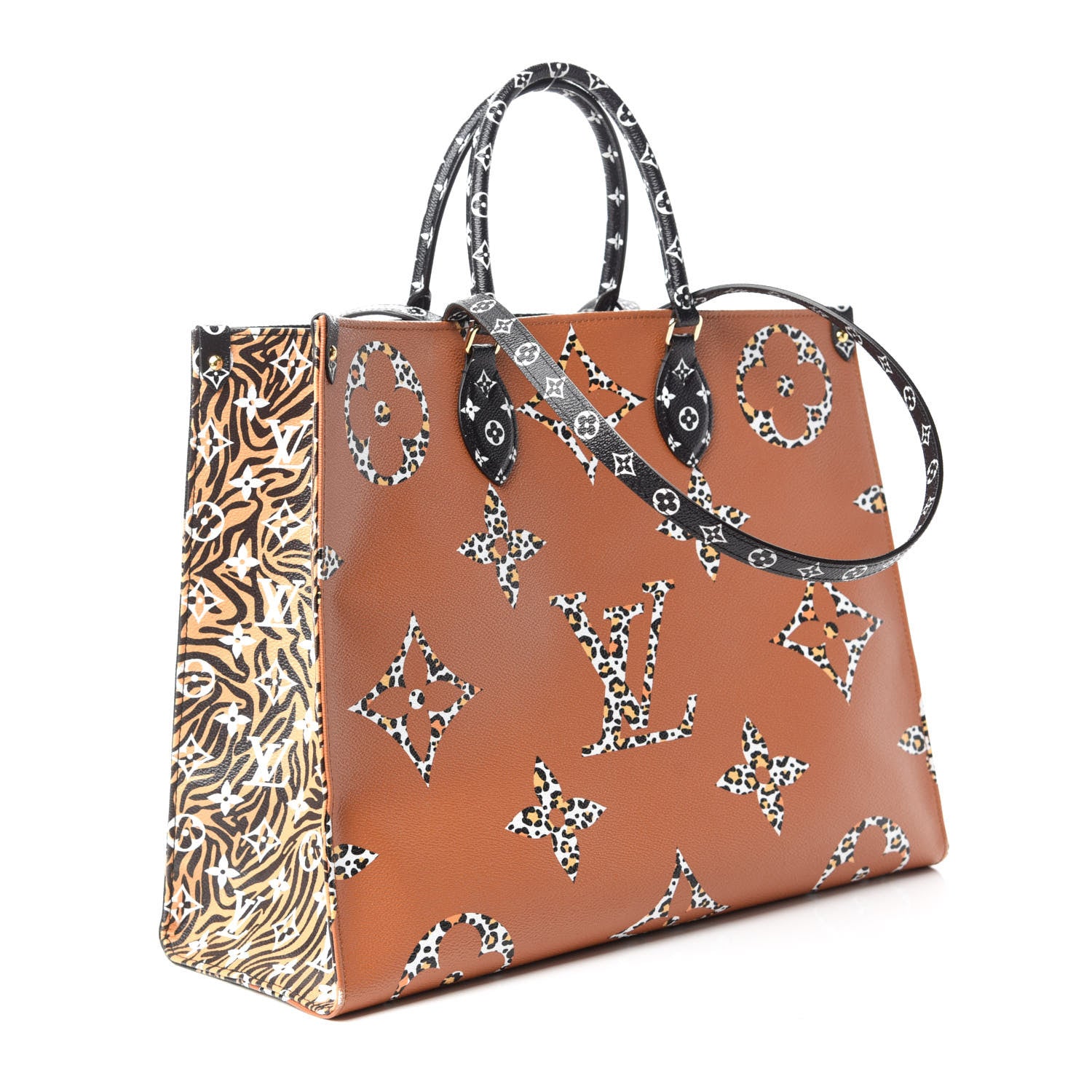 Louis Vuitton Monogram Giant Jungle Onthego GM Black 3 of 12