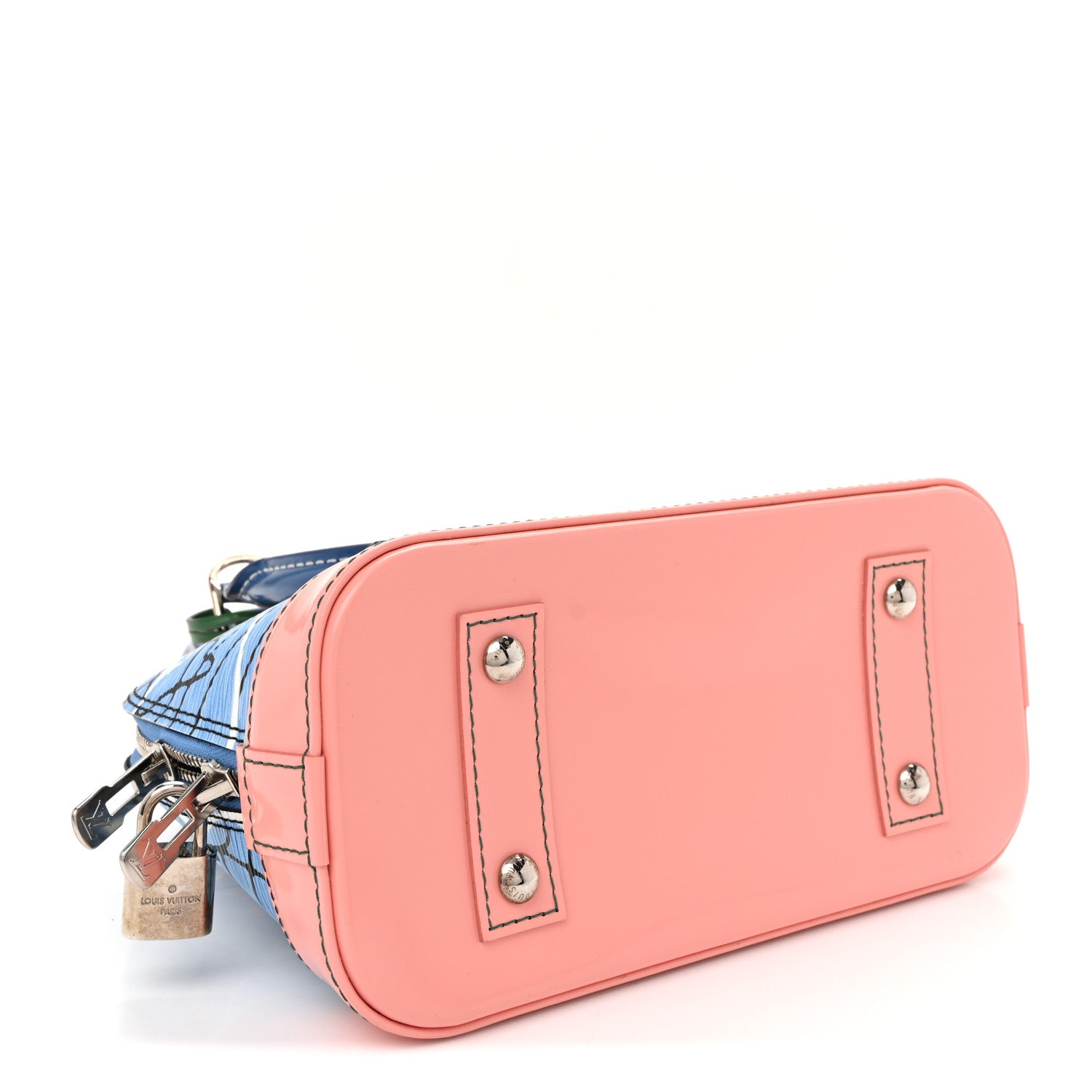 Louis Vuitton Epi Alma BB Aqua 4 of 9