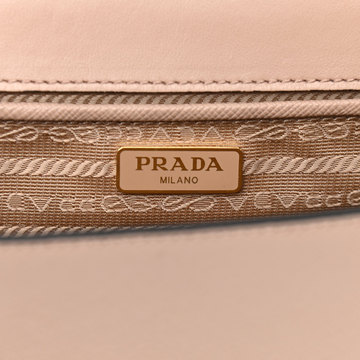 Prada Saffiano Soft Calfskin Chain Crossbody Bag Cipria 6 of 10