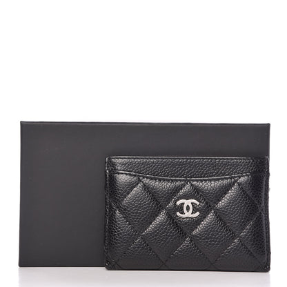Chanel Caviar Quilted Card Holder Black 9 of 9