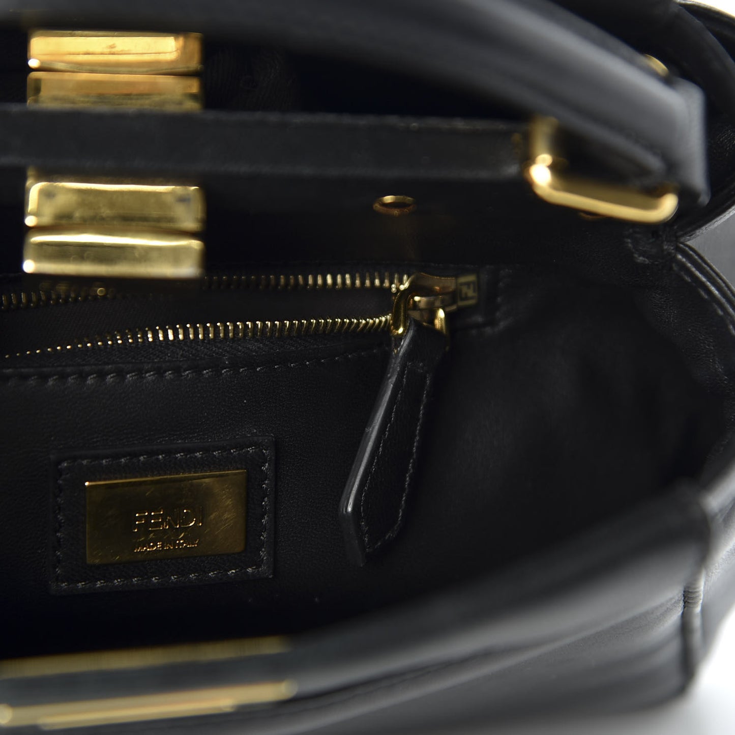 Nappa Mini Peekaboo Iconic Satchel Black