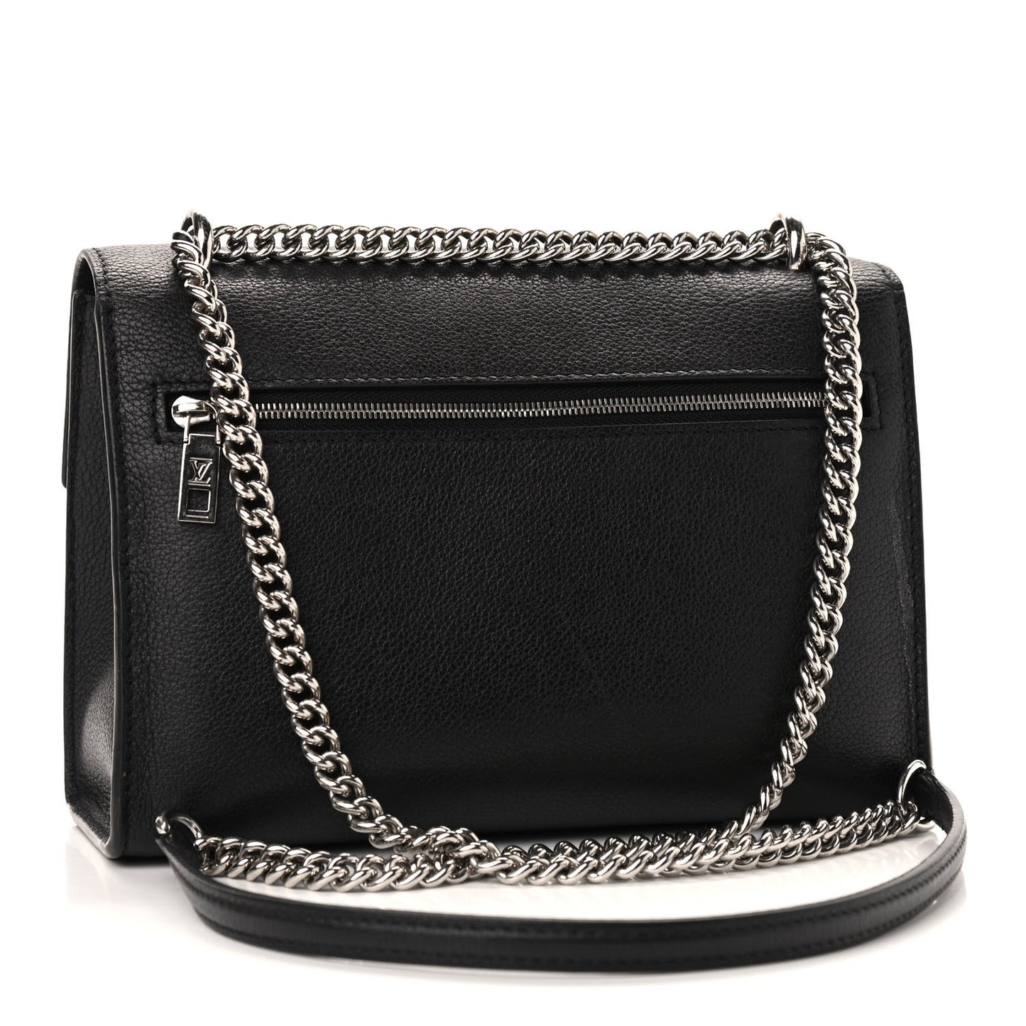 Soft Calfskin My Lockme Chain Bag BB Black