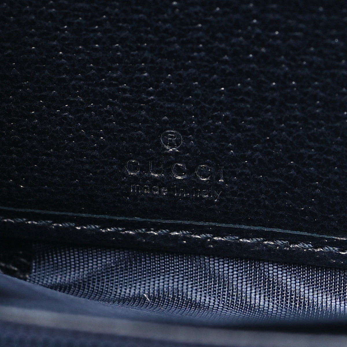 Gucci GG Supreme Monogram Textured Dollar Calfskin Web Ophidia Zip Around Wallet Beige Blue 6 of 8