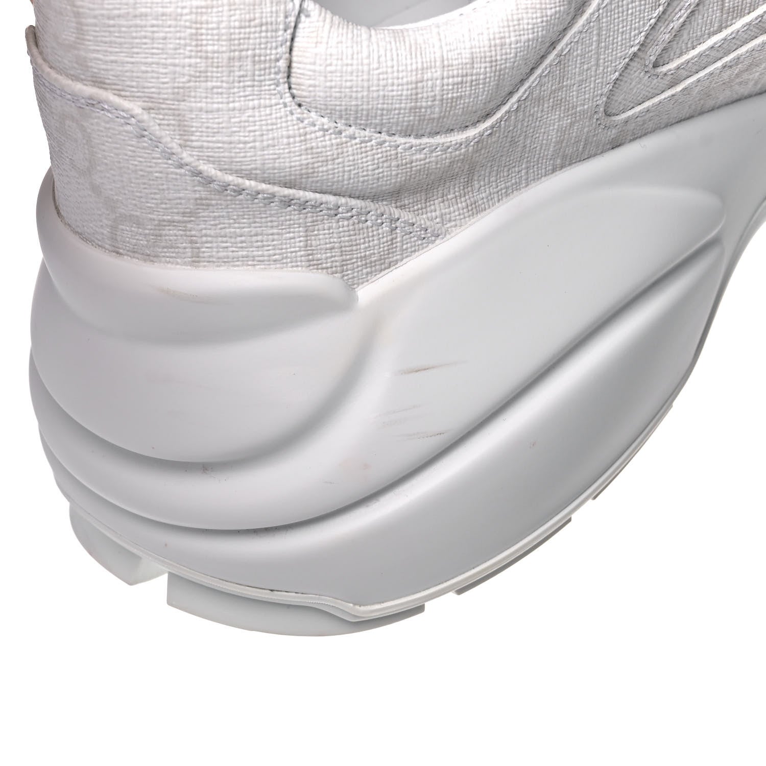 Gucci GG Supreme Monogram Womens Rhyton Sneakers 40 White 9 of 11