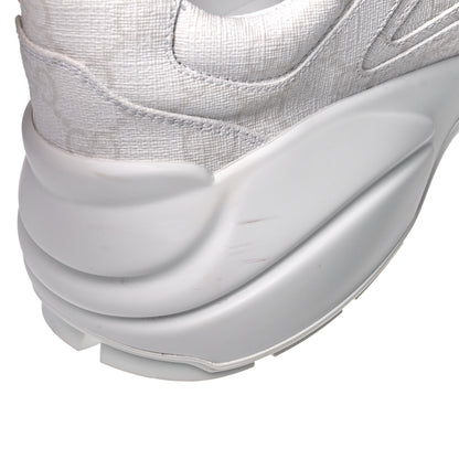 Gucci GG Supreme Monogram Womens Rhyton Sneakers 40 White 9 of 11