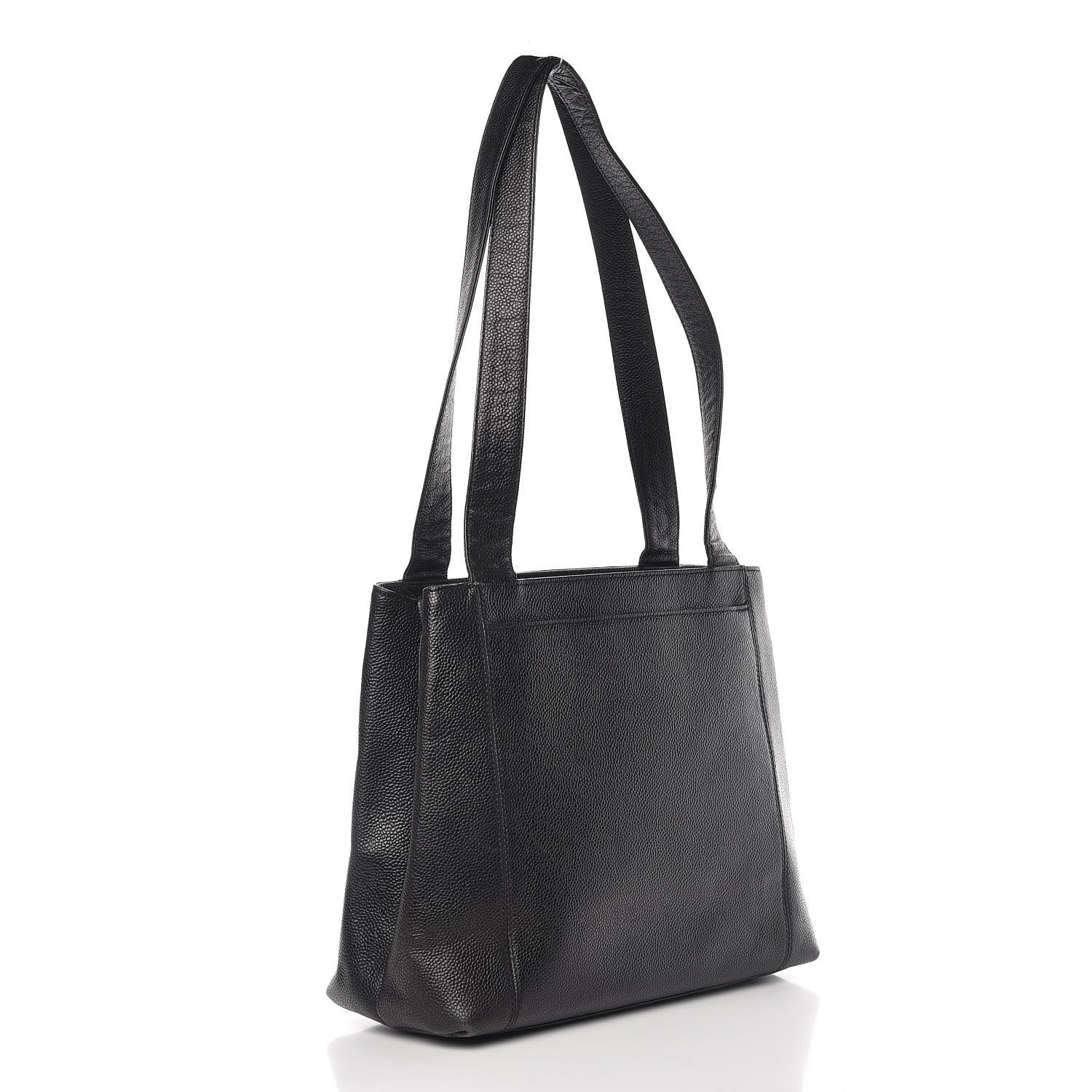 Chanel Caviar Shoulder Bag Black Black 3 of 10