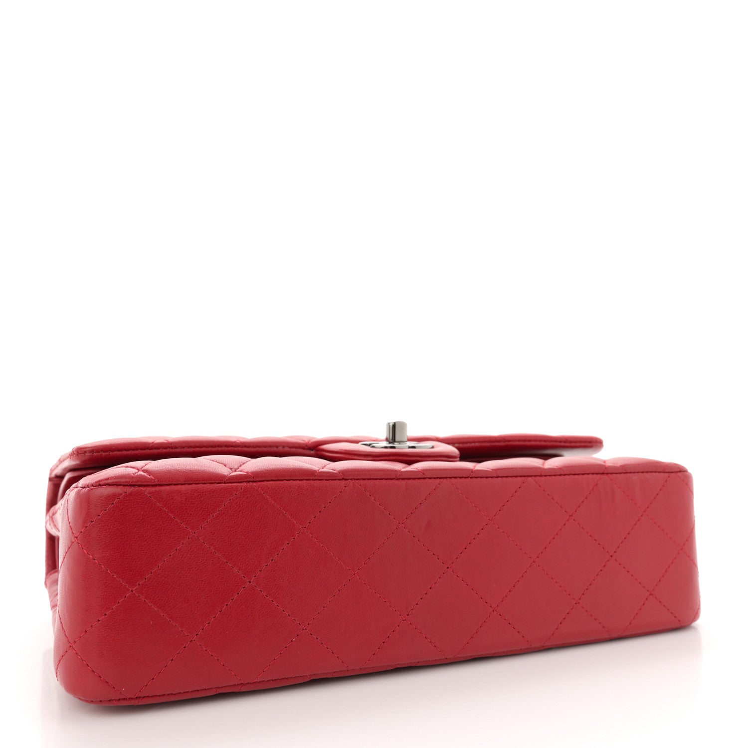 Chanel Lambskin Quilted Medium Double Flap Red 4 of 13