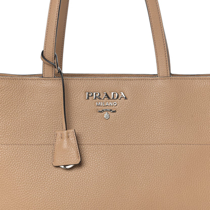 Prada Vitello Phenix Zip Shopping Tote Cammeo 6 of 8
