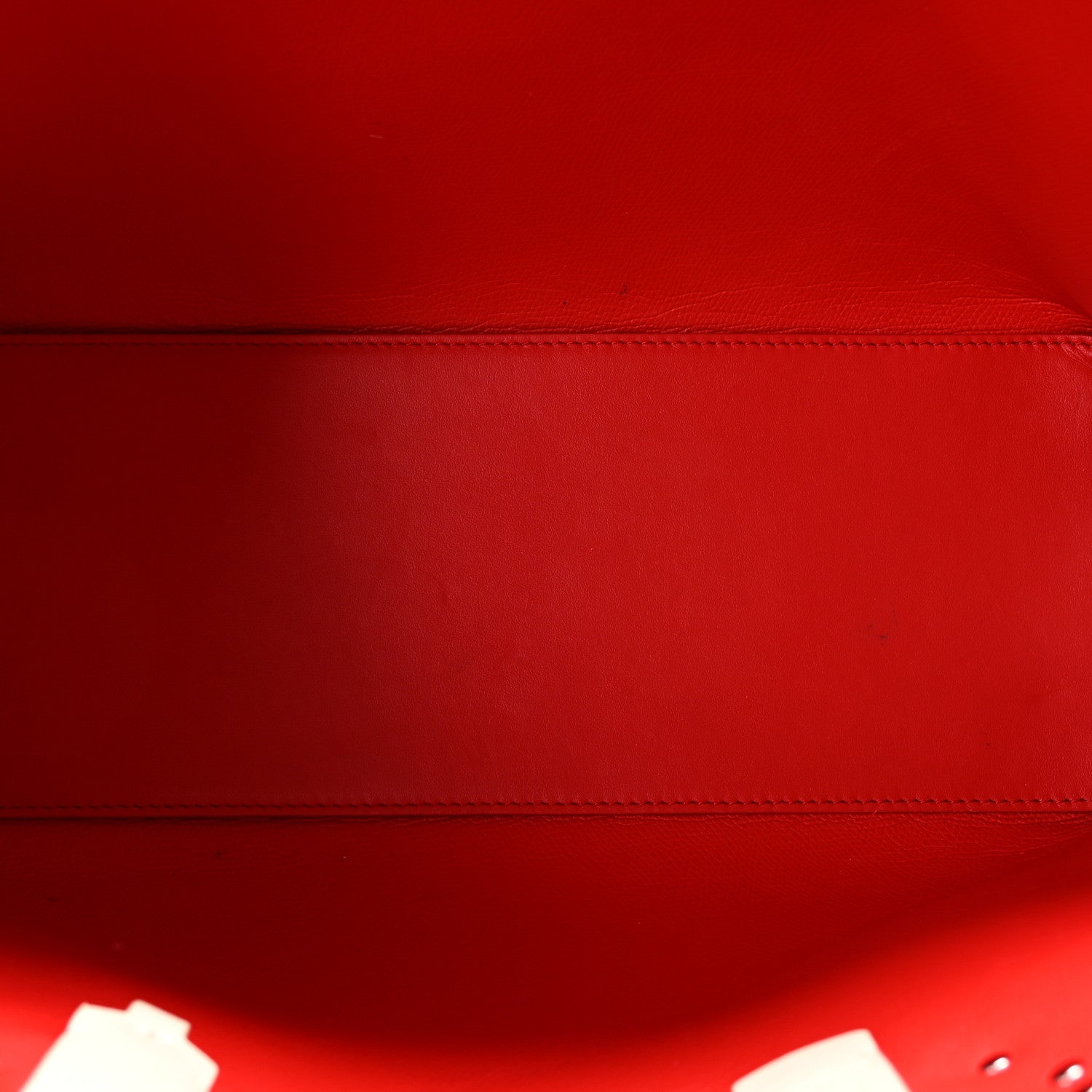 Christian Louboutin Calfskin Empire Spike Studded Small East West Cabata Tote Leche 6 of 10
