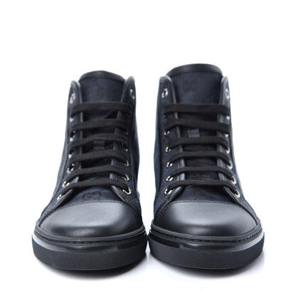 Gucci Monogram High Top Sneakers 36 Black 2 of 11