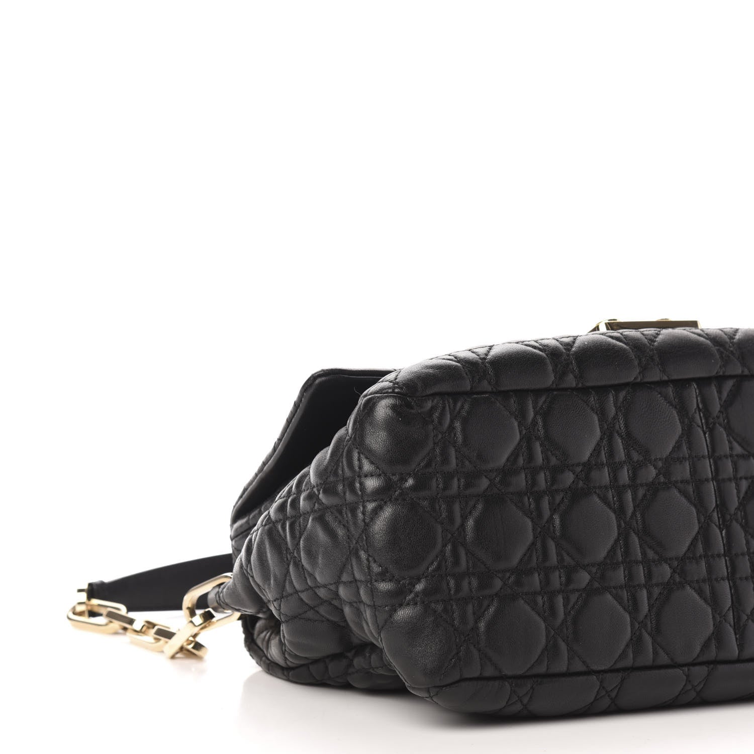Christian Dior Lambskin Cannage New Lock Flap Black 8 of 10