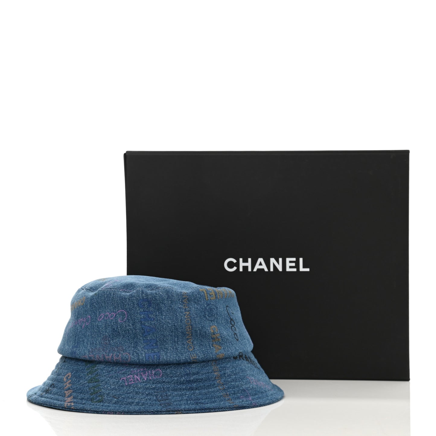 Denim Mood Cloche Bucket Hat L Blue