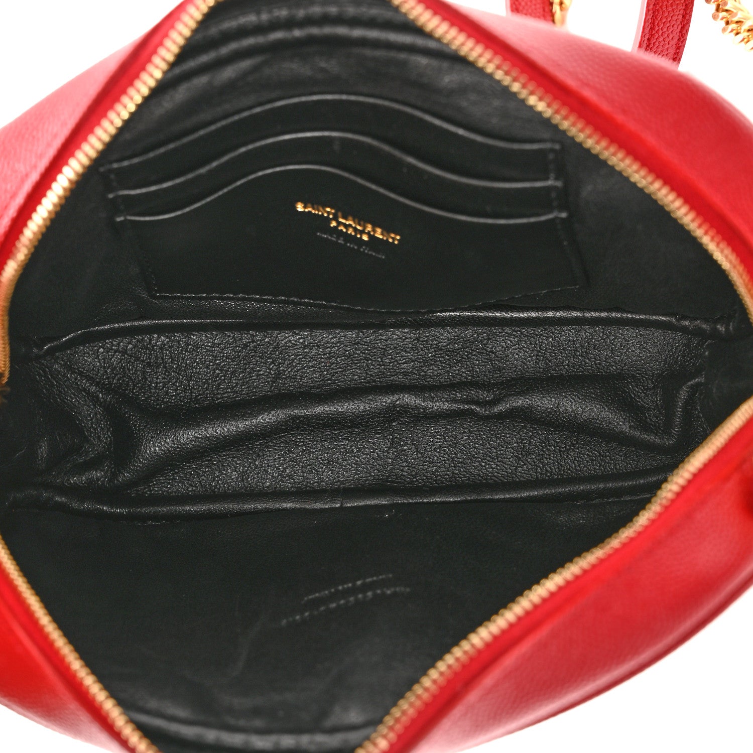 Saint Laurent Grain De Poudre Matelasse Monogram Mini Lou Camera Bag Eros Red 5 of 10
