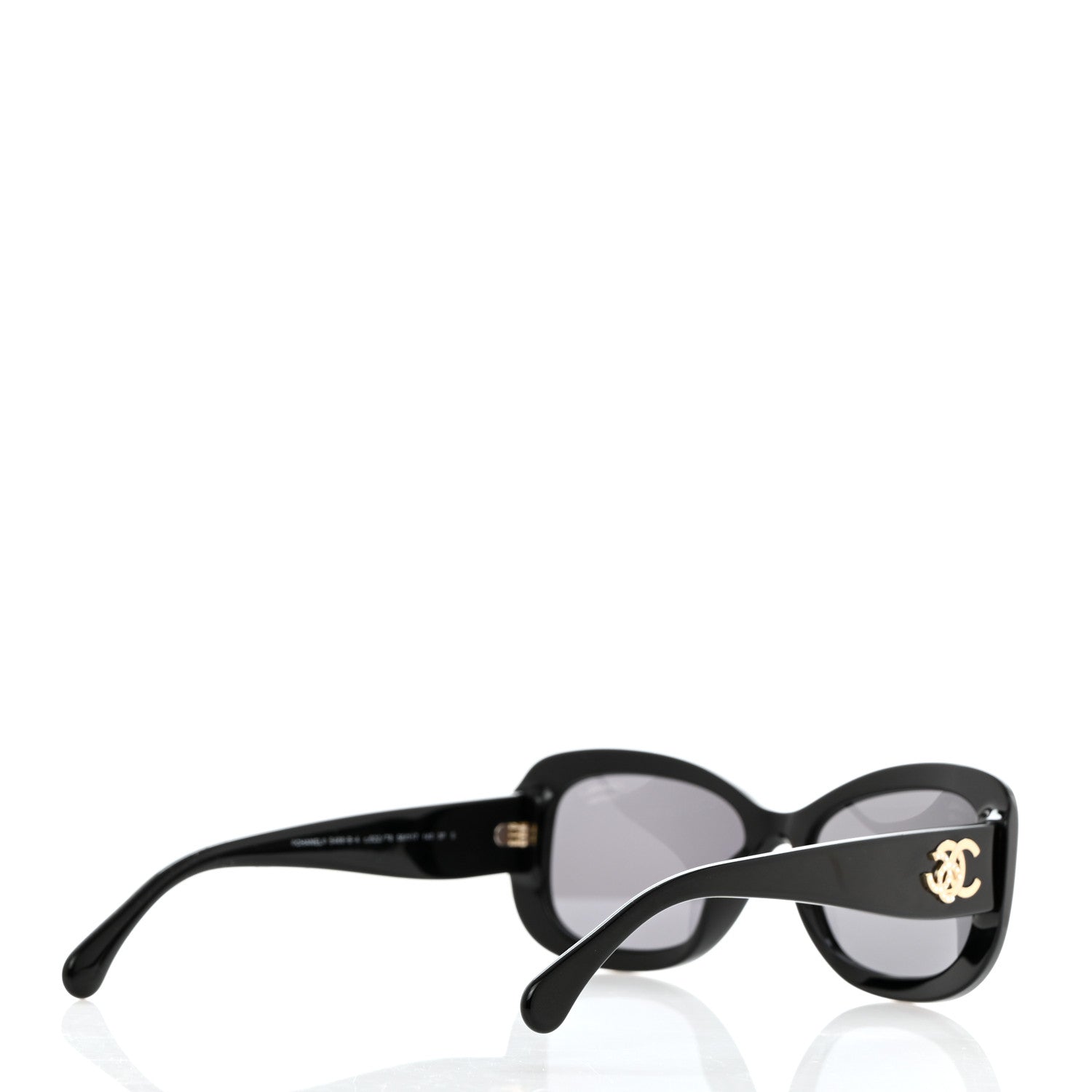 Chanel Acetate Polarized CC Sunglasses 5468-B-A Black 4 of 8