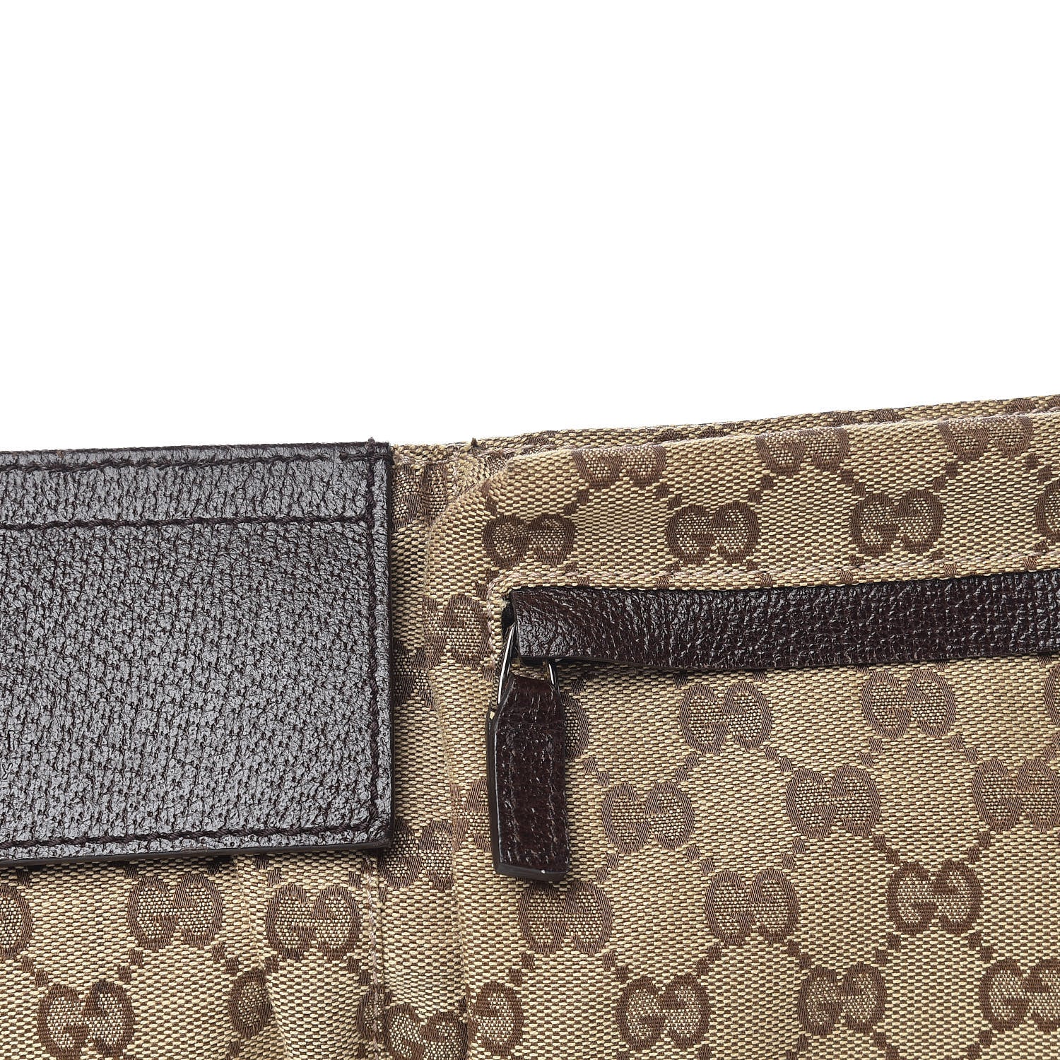 Gucci Monogram Web Belt Bag Dark Brown 10 of 10