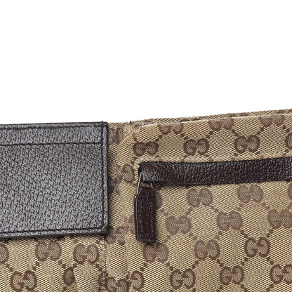 Gucci Monogram Web Belt Bag Dark Brown 10 of 10