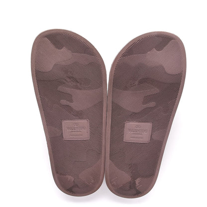 Valentino Garavani Rubber Rockstud Slide Sandals 38 Poudre 5 of 9