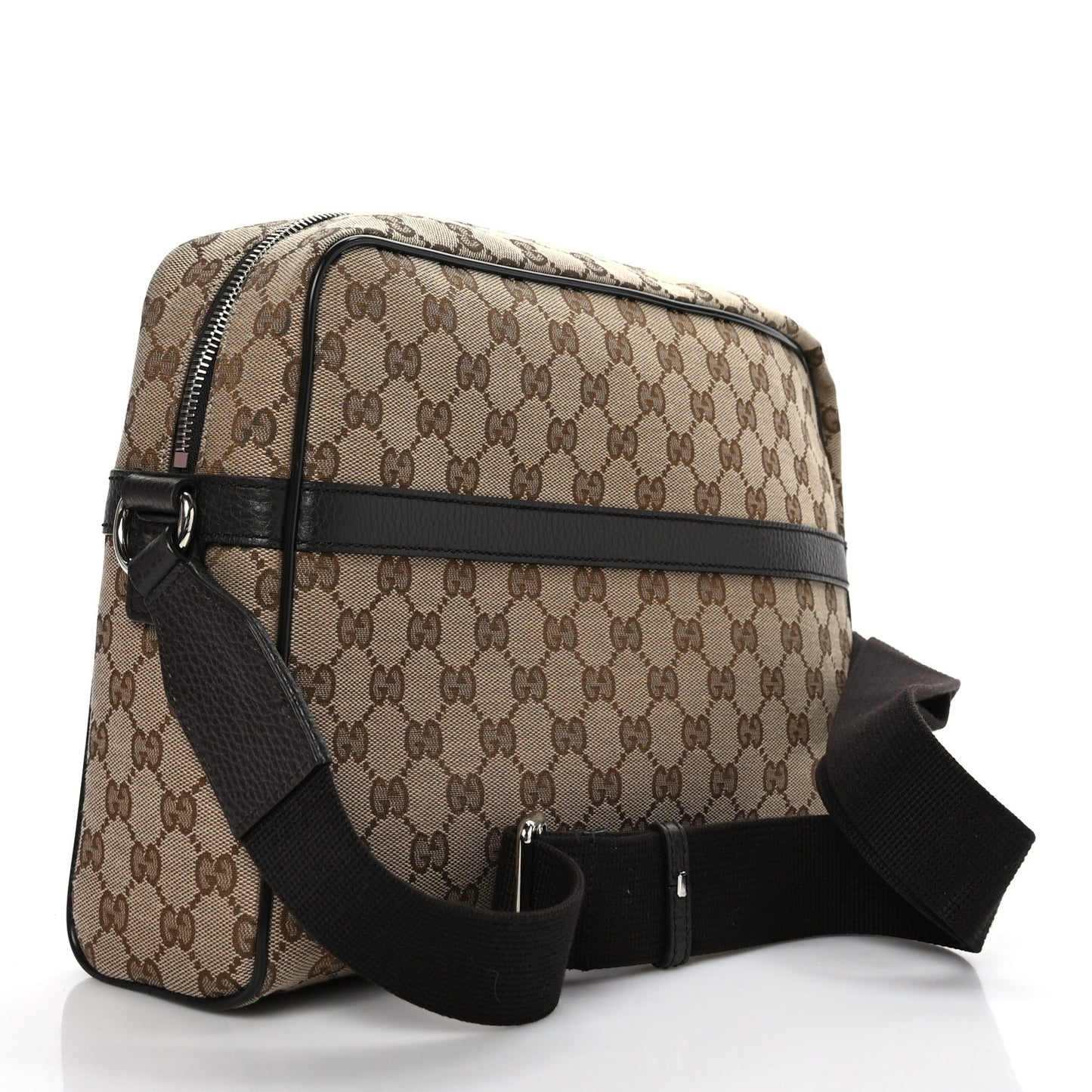 Monogram Dollar Calfskin Large Camera Case Beige Ebony Testa di Moro Marrone Scuro
