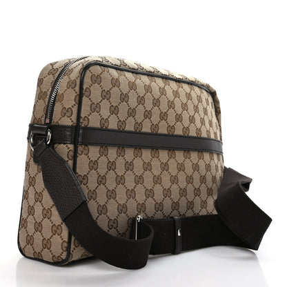 Gucci Monogram Dollar Calfskin Large Camera Case Beige Ebony Testa di Moro Marrone Scuro 3 of 9