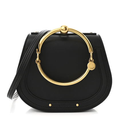 Chloe Calfskin Suede Small Nile Bracelet Bag Black 1 of 10
