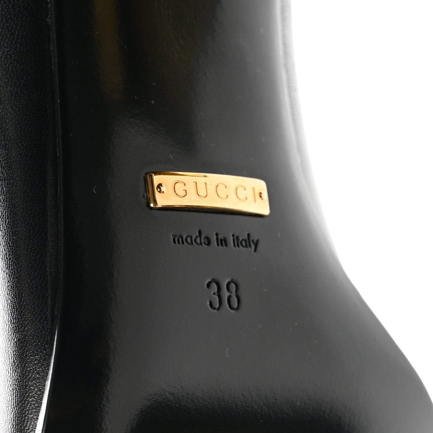 Gucci Malaga Kid Horsebit 75mm Pumps 38 Black 7 of 9