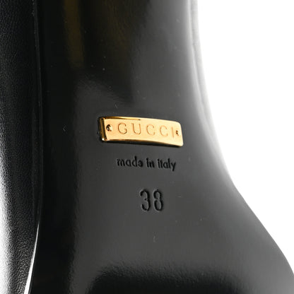 Gucci Malaga Kid Horsebit 75mm Pumps 38 Black 7 of 9