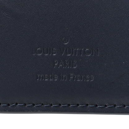 Louis Vuitton Calfskin Monogram Shadow Pocket Organizer Blue 6 of 9