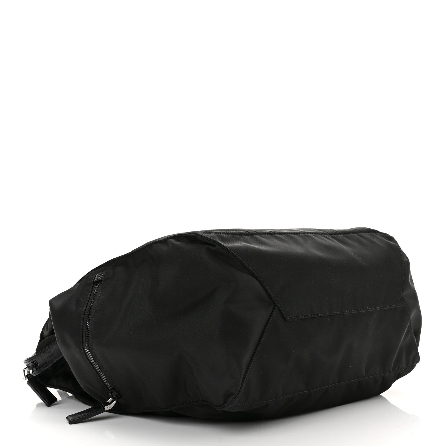 Prada Tessuto Nylon Saffiano Shopping Tote Black 3 of 9