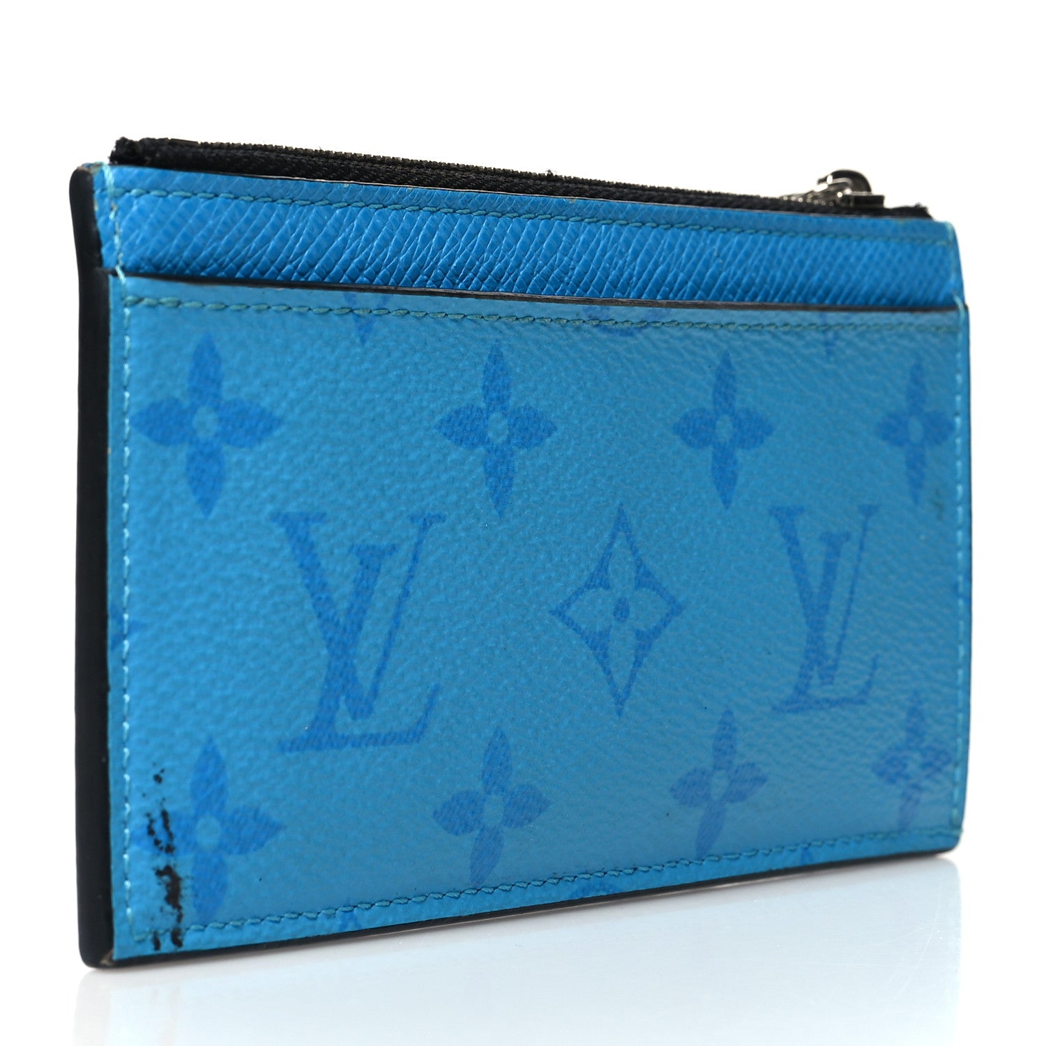 Louis Vuitton Taigarama Coin Card Holder Blue Lagoon 1 of 11
