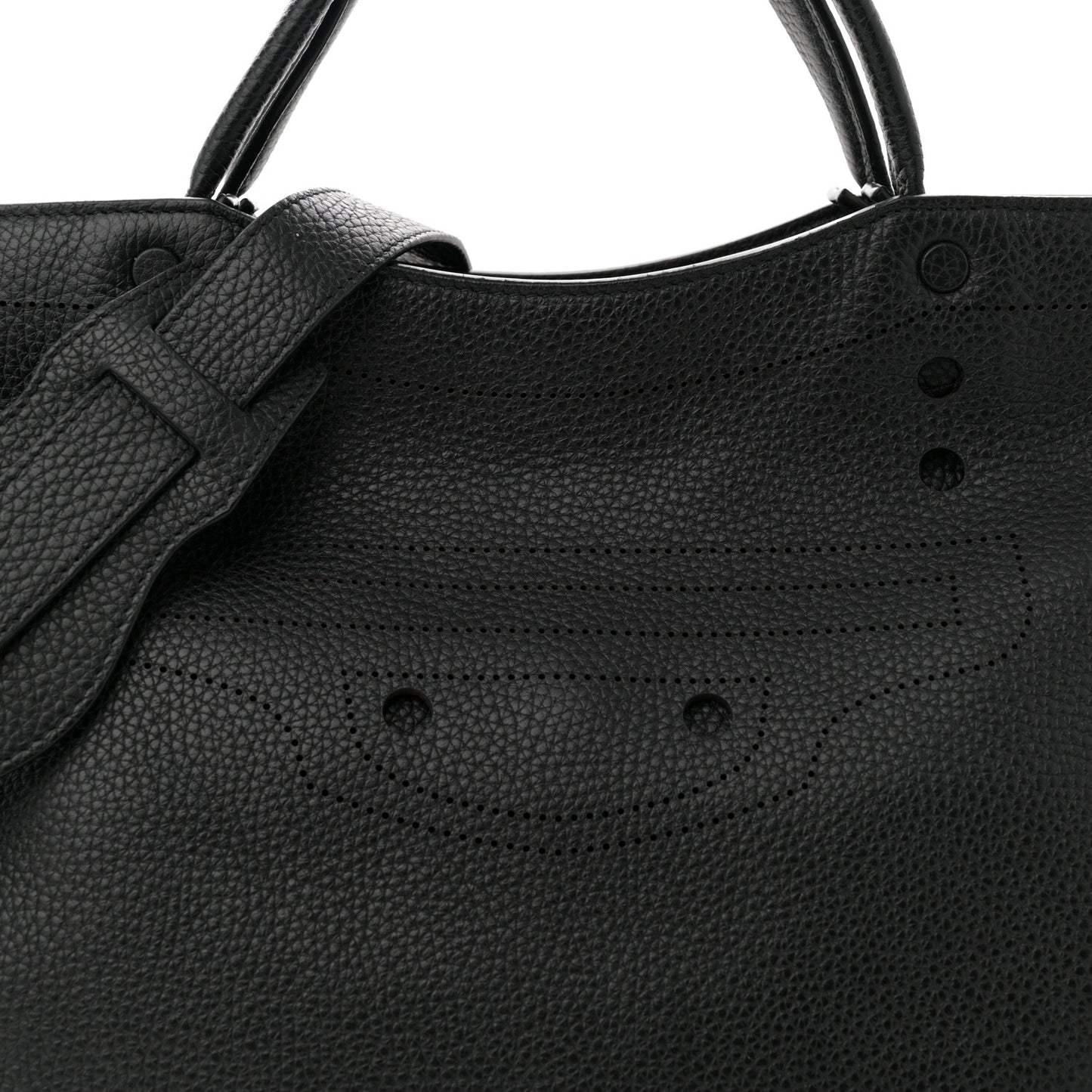 Veau Soyeux Perforated Blackout Hardware City Black