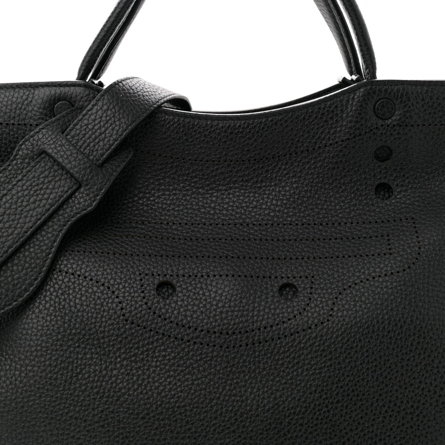 Balenciaga Veau Soyeux Perforated Blackout Hardware City Black 8 of 10